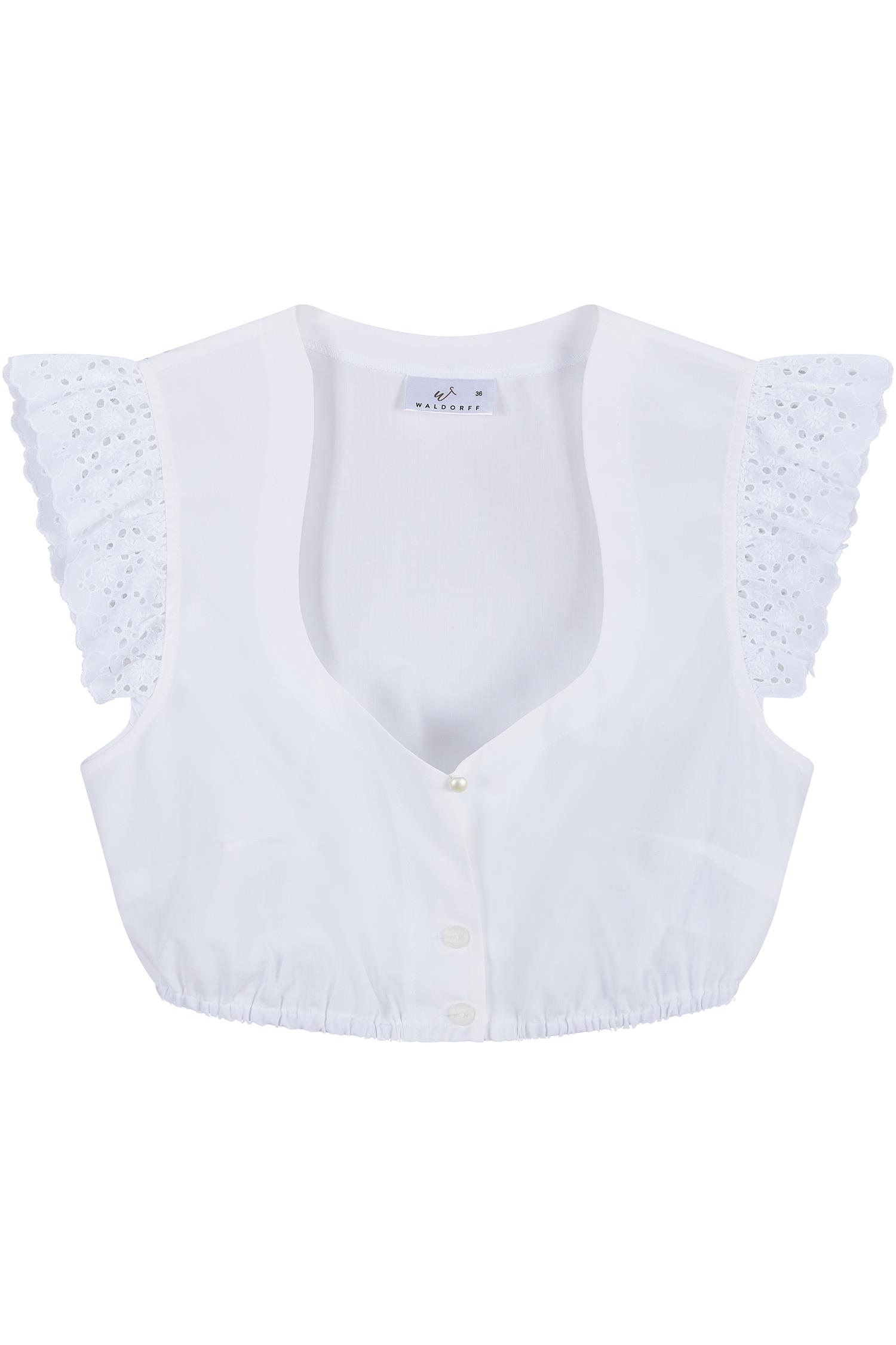 Waldorff Dirndlbluse Fritzi in Weiß